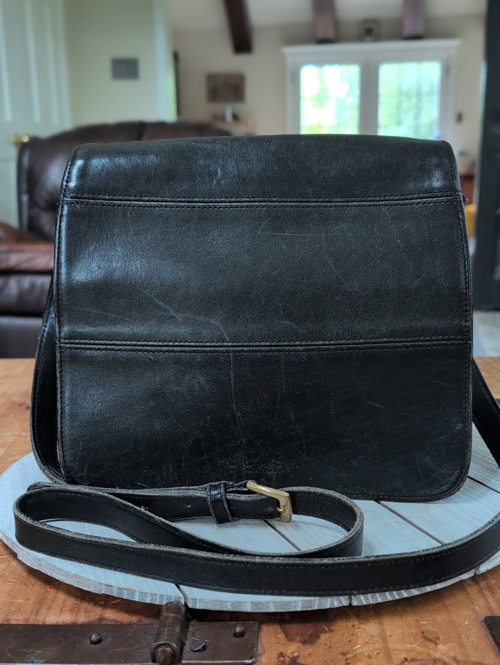 Vintage 1998 COACH Tribeca Stitch Flap Crossbody Bag #9092 - USA Made